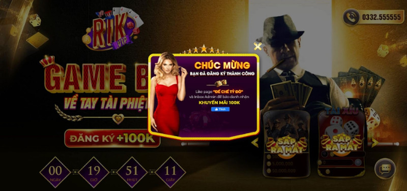 Chơi bài cùng cổng game cá cược tài phiệt Mỹ - Rikvip